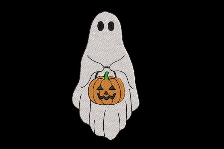 Ghost with pumpkin