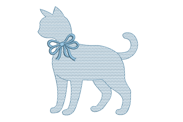 Cat Machine Embroidery Design