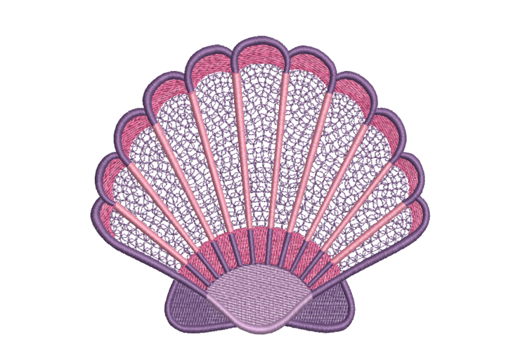 Seashell Embroidery Design