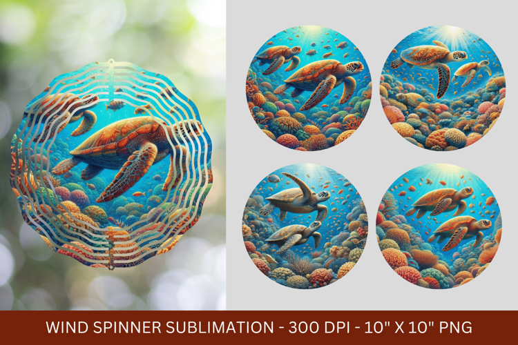 wind spinner - sea turtle