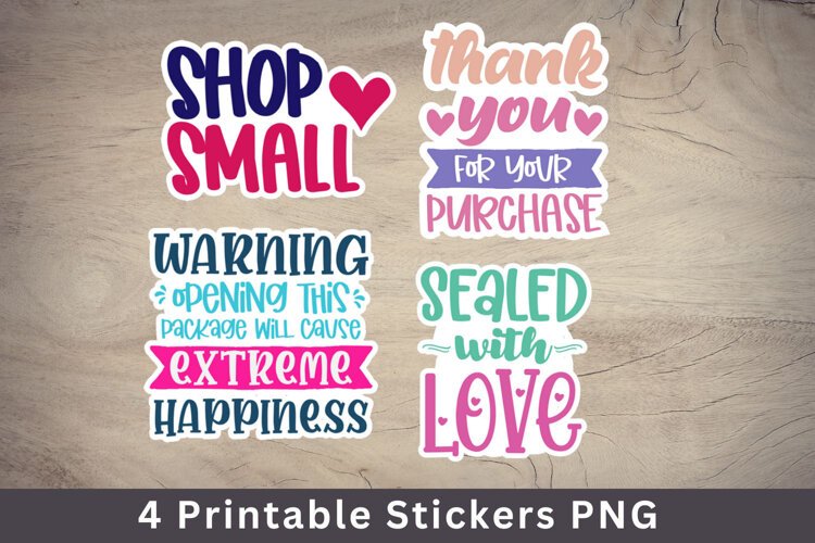 small business packaging stickers PNG file example image 1