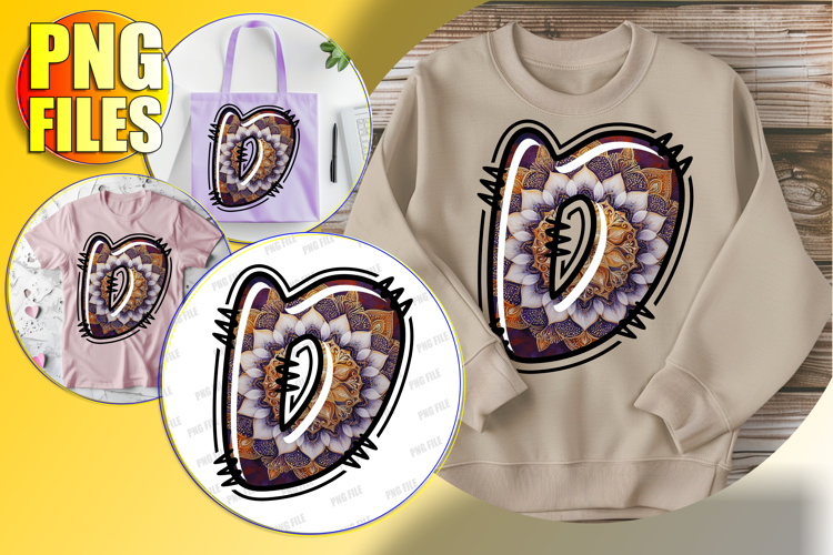 D Doodle Letter Valentine Whimsical Festive Style!