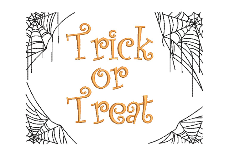 Trick or Treat Halloween Embroidery