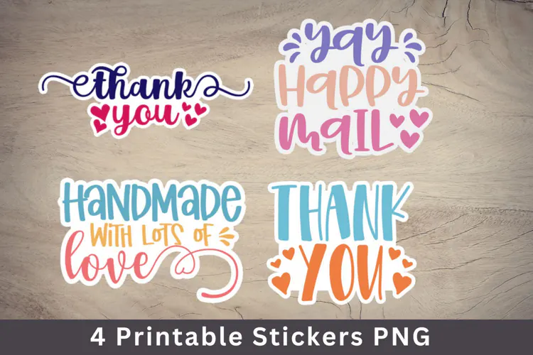 small business packaging stickers PNG file