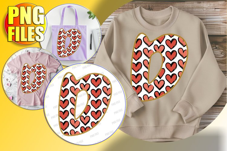D Doodle Letter Valentine Bright Festive Magic!