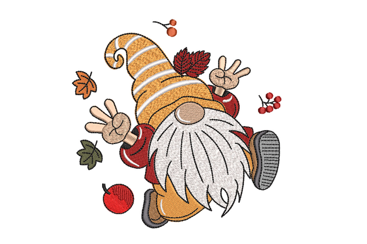 Fall Gnome Clipart Image 6