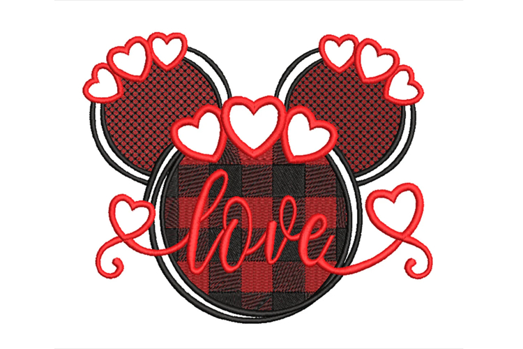 Love Valentine Machine Embroidery File