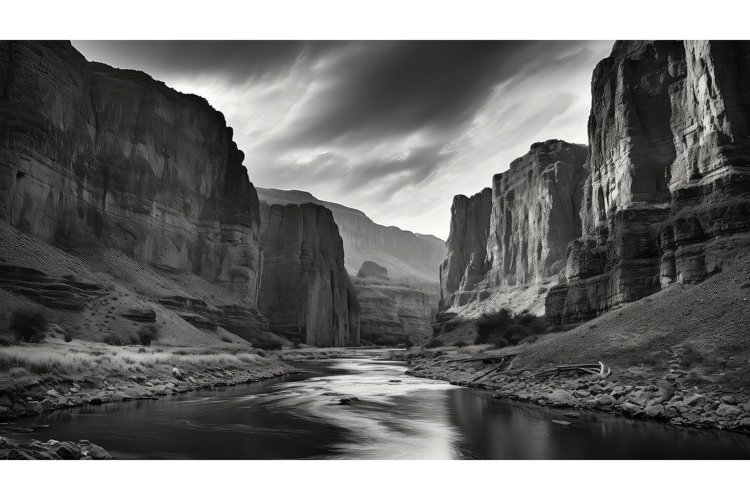 river gorge canyon landscape ai generated