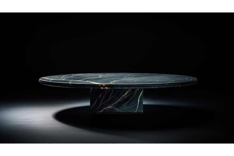 minimal table empty background ai generated