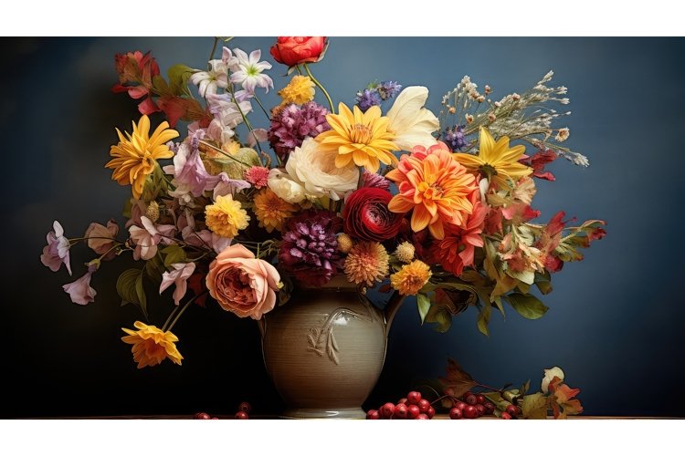 tranquil display empty background ai generated