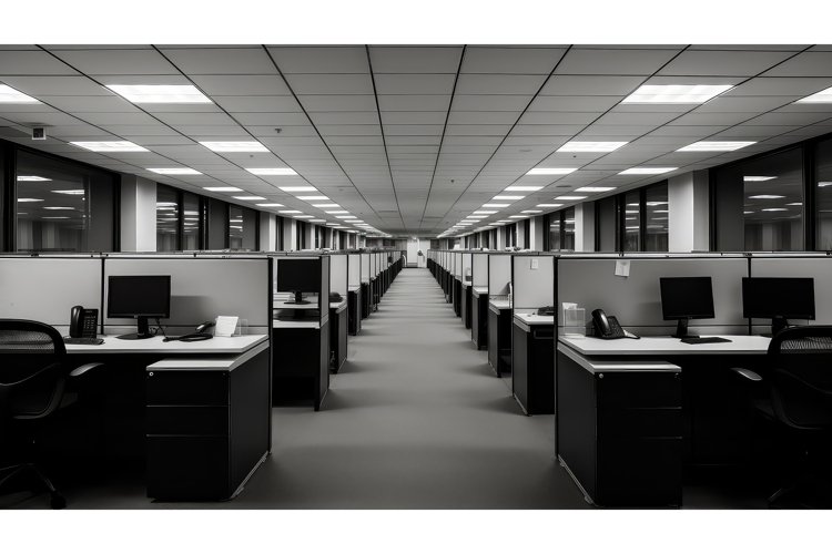 barren empty business background ai generated example image 1