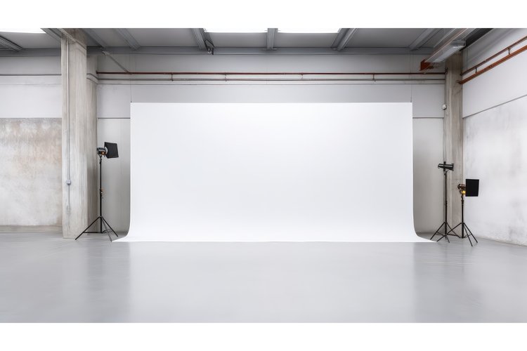 minimal studio empty background ai generated