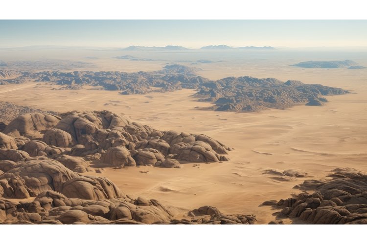 cacti rock desert landscape ai generated