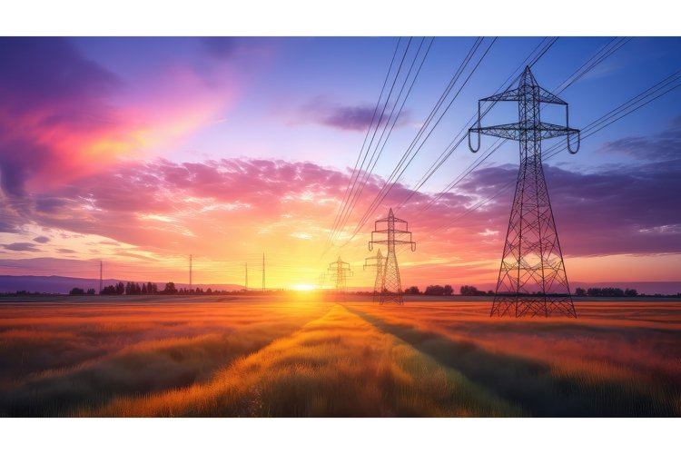 power electric energy background ai generated example image 1