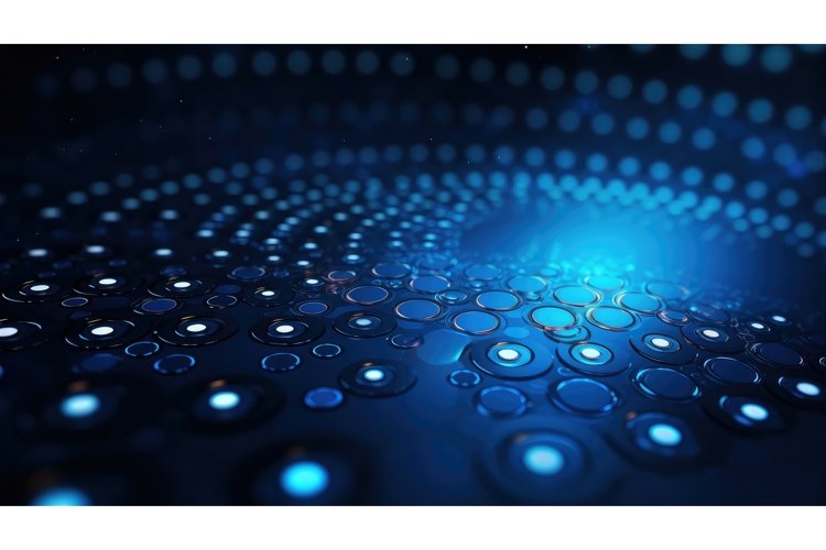 abstract digital round background example image 1