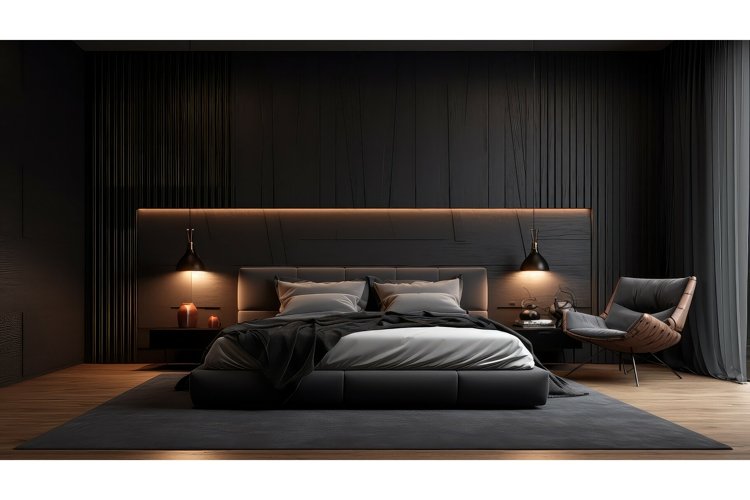 sleek modern dark background example image 1