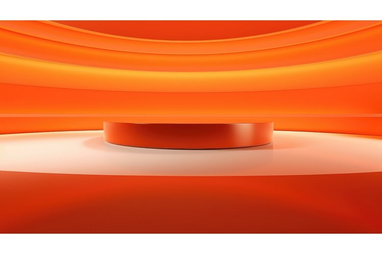 vibrant futuristic orange background example image 1