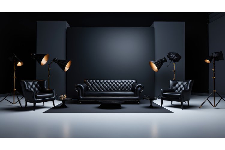 minimalist black studio background example image 1