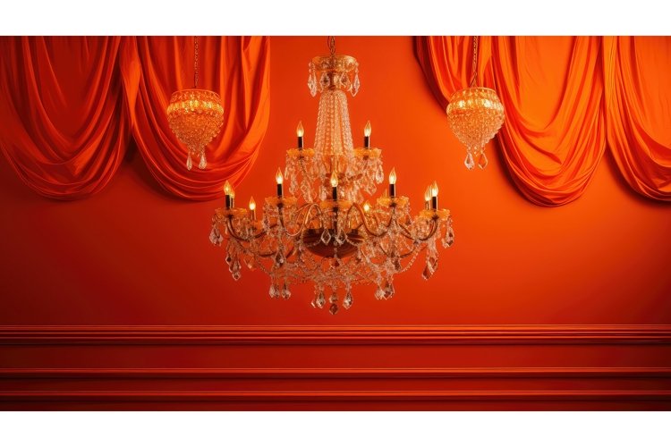 elegant luxury orange background example image 1