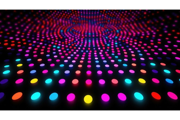 abstract perspective dots background example image 1
