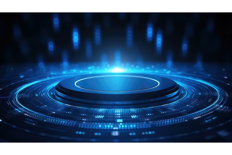 design digital round background example image 1