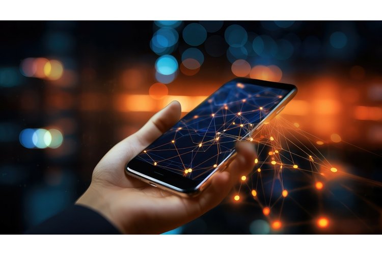 connectivity net technology background example image 1