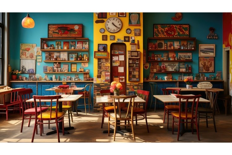 quiet empty restaurant background example image 1