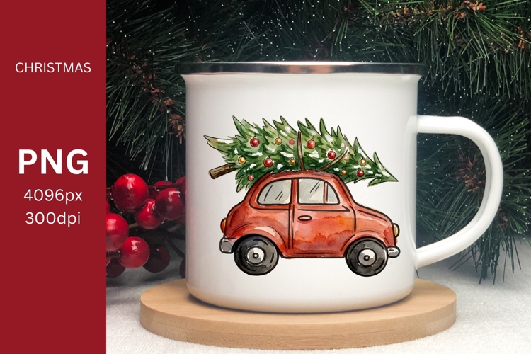 Christmas Car Clipart, Christmas PNG