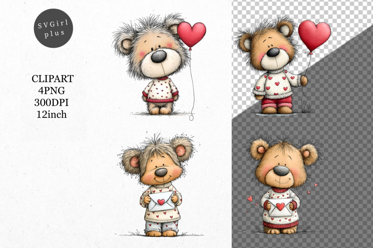 Cute Teddy Bear Clipart Image 21