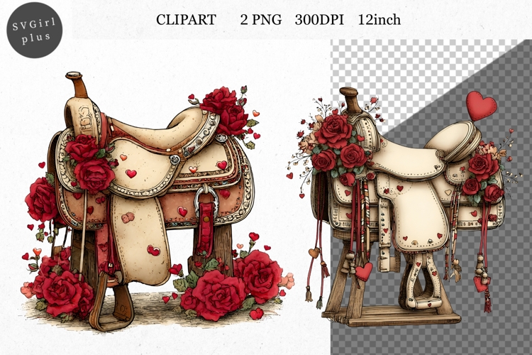 Riding gear Clipart, Valentines Day Clipart, Whimsical