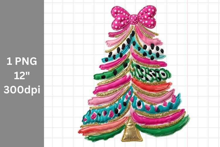 Christmas clipart, Christmas tree clipart, Patchwork
