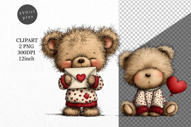 Cute Teddy Bear Clipart Image 17