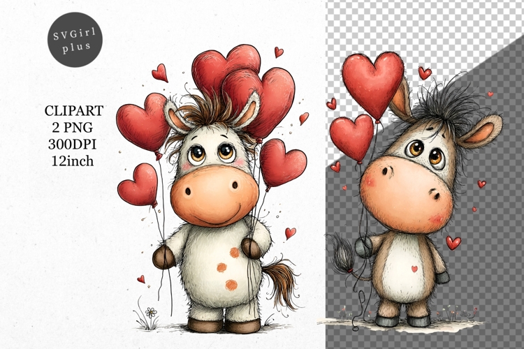 Cute Horse Clipart Image 7