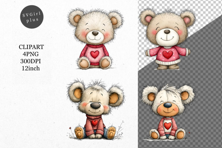 Cute Teddy Bear Clipart Image 22