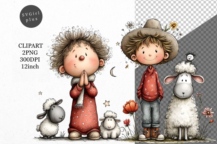 Farm Boy PNG, Boy Clipart, Whimsical Clipart