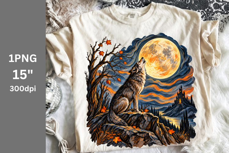 Halloween PNG, Wolf PNG, Fall PNG