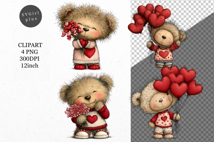 Cute Teddy Bear Clipart Image 4