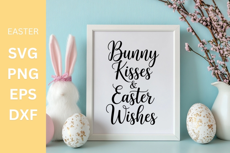 Bunny Kisses SVG, Easter SVG
