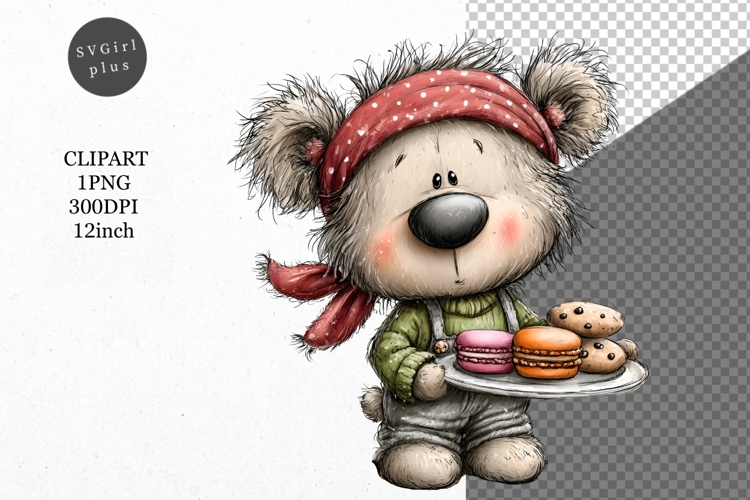 Teddy Bear Clipart, Animals Clipart, Whimsical Clipart
