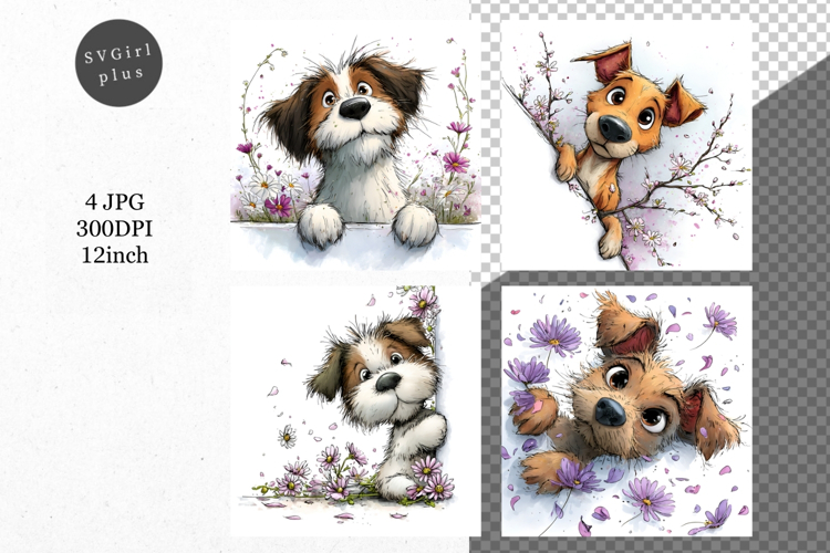 Dog JPG, Whimsical JPG, JPG, Junk journal,