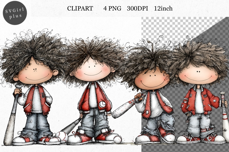 Boy PNG, Boy Clipart, Whimsical Clipart