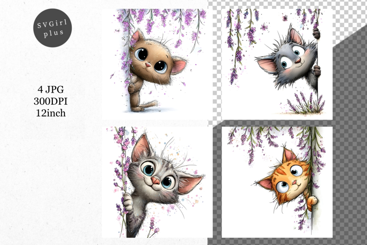 Cat JPG, Whimsical JPG, JPG, Junk journal,