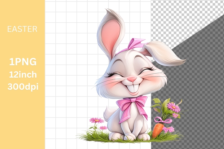 Bunny Clipart, Easter Clipart, Whimsical Clipart,