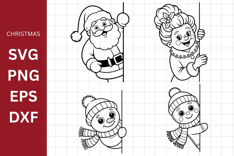 Peaking SVG, Silhouette, Cricut