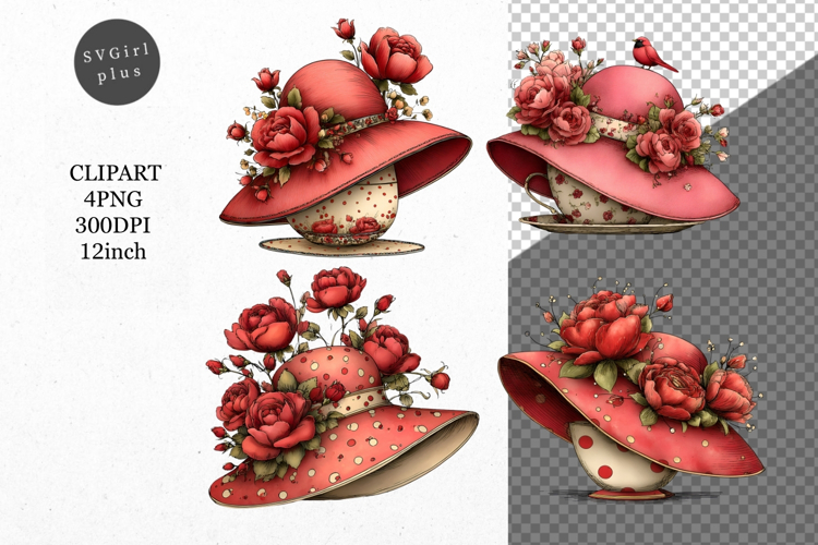 Hat PNG, Mothers Day PNG, Whimsical Clipart,