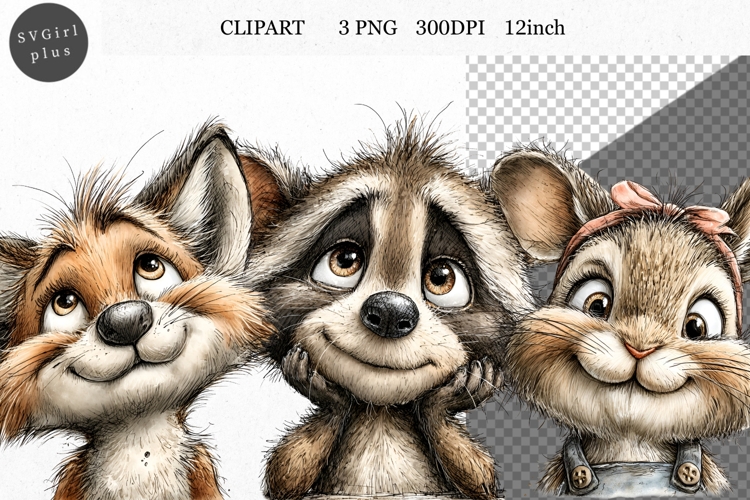 Animals Clipart, Whimsical Clipart