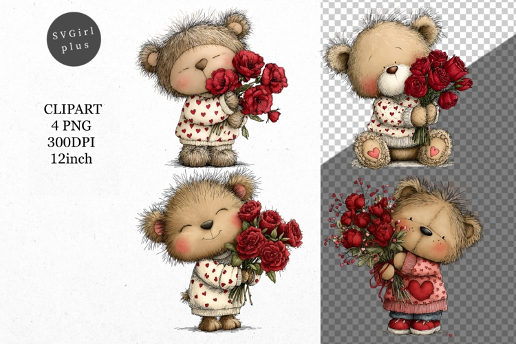 Cute Teddy Bear Clipart Image 7