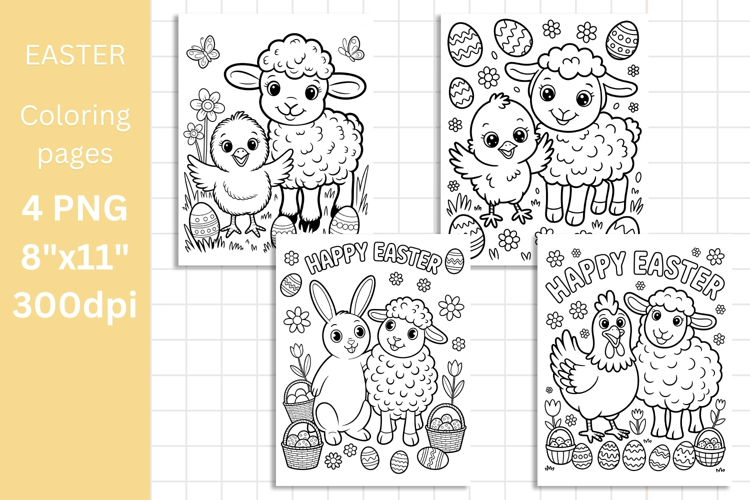 Easter coloring pages for kids