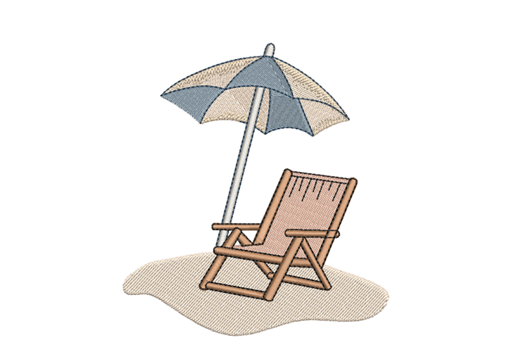 Beach Chair Clipart Image 4