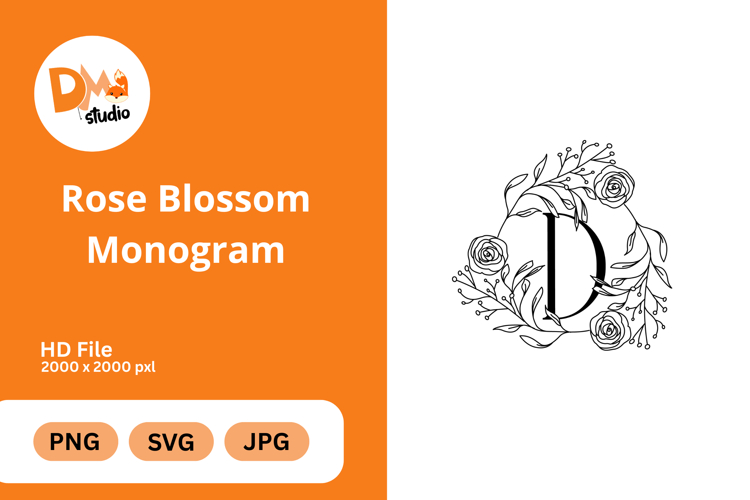 Rose Blossom Monogram